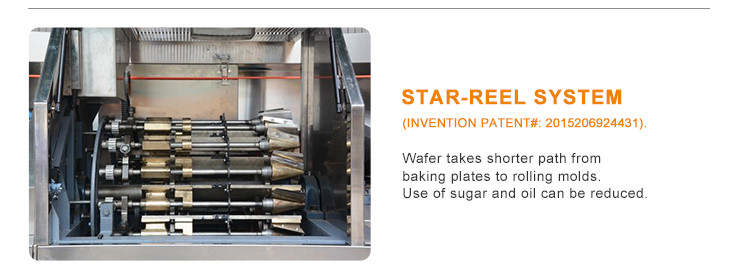 1.5hp Ice Cream Cone Making Machine Automatic Rolled Sugar Cone Baking Machine