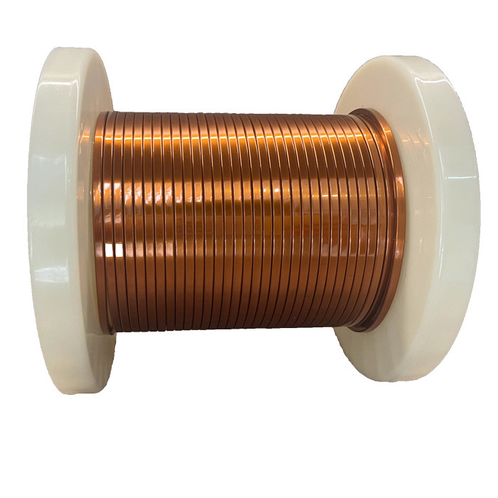 Customizable Solid Oxygen Free Copper Conductor Flat Enameled Wire with High Temperature Resistance