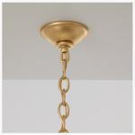 110-220V Antique Farmhouse Brass Crystal Chandelier Vintage Style With
