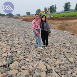 China Heavy Galvanized Coated Philippines 3.05mm Gabion 80x100mm Gabion Rock Box 2x1x1m factory