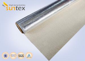 China High Temperature Aluminum Foil Fiberglass Fabrics For Welding / Fire Protection And Thermal Insulation Materials factory