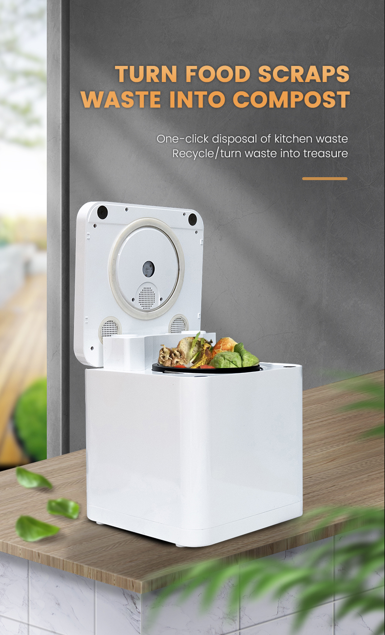 Small Kitchen Appliances Kitchen Composter Household Kitchen Food Waste Garbage Can Food Waste Composting Waste Disposer