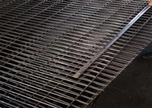 China Black 25X75mm Welded Wire Mesh Panels / Wire Mesh Security Fencing factory