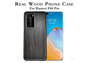 China Shockproof Engraved Wooden Phone Case For Huawei P40 Pro factory