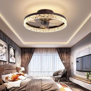 China Hotel Living Room Remote Control Luxury Indoor Modern Ceiling Light Black Gold Round Ring Shape Metal Led Ceiling Fans factory