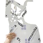Black White Laser Cut Protection Film For Stainless Steel BA 2B Sheet With