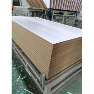 China White Raw High Gloss 18mm Laminated MDF Board on sale