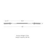 6ft Olympic barbell bars, olympic barbell bar weight, olympic barbell bar 7 ft