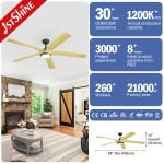 REACH Certified 1stshine LED Ceiling Fan with Dimmable Lighting and Remote