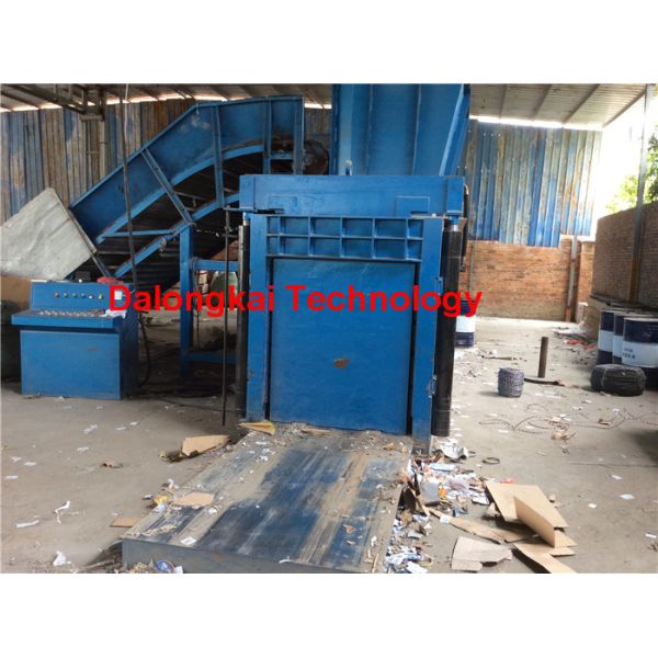 Set Baler Length Horizontal Baling Machine With Touch Screen 80 Ton Force