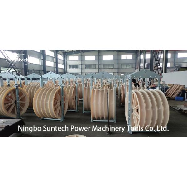 1160mm Large Diameter Conductor Cable Pulling Pulley Stringing Block MC Nylon Block