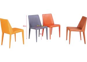 China Saddle Leather 46cm 80cm Rod Iron Dining Chairs factory