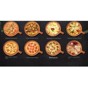 Touch Screen Automatic Pizza Vending Machine 5.8kw Self Service Fast Food