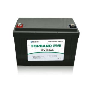 China 12V 100Ah Lithium RV Battery Lifepo4 350A Peak Discharge Current With Built In Bluetooth factory