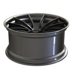 Polished 2 Piece Forged Wheels 19 Inch Staggered Grey Spokes For Volkswagen