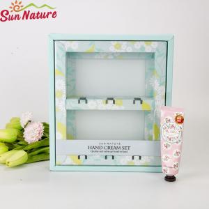 China Custom Hand Cream Paper Box Skincare Packaging Boxes With Window factory