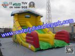 Yellow Super Fun Hire Inflatable Slide With family theme parks