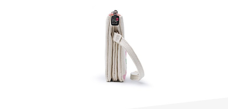 Waterproof Portable Cotton Canvas Zipper Pouch Bag