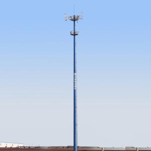 China Easy Installation 55m Slip Joint Monopole Steel Tower factory