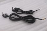 Hot selling AC 10A 250V South African black/white 3 Round Pin Power Cord