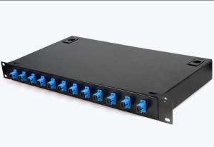 China Short Delivery 12 Fiber Optic ODF 1U Rack Mount Empty Fiber Terminal Panel factory