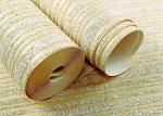 Golden And Gray Sandstone Particle Modern Removable Wallpaper Bedroom Striped