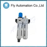 High Flow Rate Air Compressor Pressure Regulator Frl Unit Pressure 1 - 16 Bar