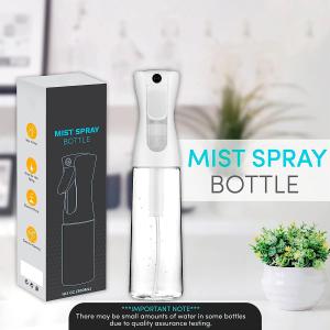China 300ml Plastic White Smooth Cylindrical Bottle with white Spray For Empty trigger sprayer Bottle factory