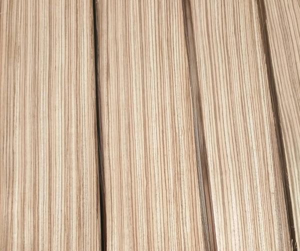 Well Sliced Zebrano Natural Wood Veneer for Furniture Door Panel Furnishings