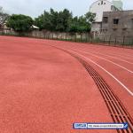 0.66N/mm2 Athletic Track Surfaces 13mm Synthetic Sport Ground Flooring