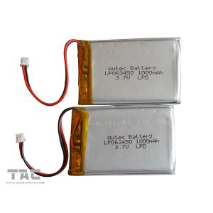 Polymer Lithium Ion Battery Cell with PCB For HEV GSP351624 3.7V 100mAh