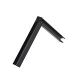 Glass Fence Handrail Black Aluminum Handrail for Tempered Glass and Silver White