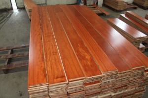 China natural lacquered Kempass Engineered wood flooring with smooth surface factory