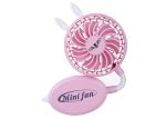 Foldable Rabbit Small Battery Operated Fan Mini High Powered Portable Rechargeab