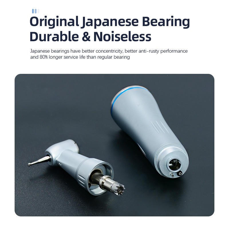 Air Turbine Low Speed Contra Angle Dental Handpiece With Internal Water Spray