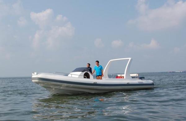 32 Feet Orca Inflatable Boats , Hypalon Inflatable Boats With Large Sight