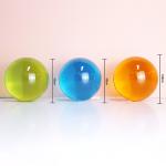 Decorative clear glass bubble ball purple color lear crystal arcylic ball toy