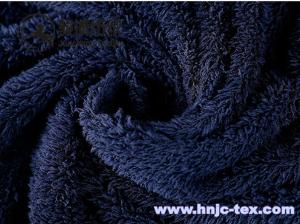 China 100% polyester solid dyeing plush velveteen/ shu velvet antistatic fabric for bedding factory