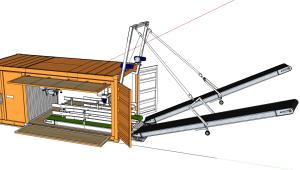 China Containerized Mobile Weighing And Bagging Machine Unit Filling Sealing factory