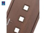 Swing Security Black Walnut Wood Fire Rated Glass Doors
