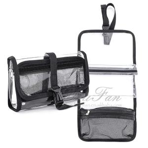 China Clear PVC Cosmetic Toiletry Bag , Durable Toiletry Organizer Travel Bag factory