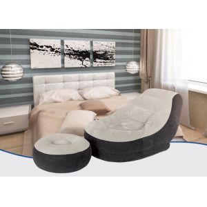 Trespass Flocked Single Pvc Inflatable Camping Chair Flocked Inflatable Chair