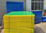 Yellow Frame Fireproof Construction Safety Screens 1mX2m For Protection