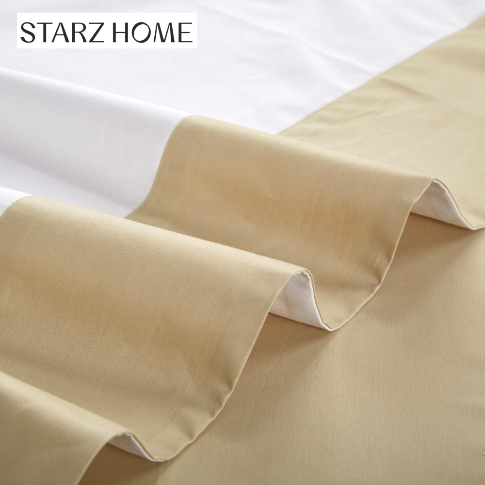 Star Hotel Plain White Luxury Comforter Quilt Cover Bedding Sets made of Cotton Fabric