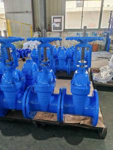 China Soft Seat Gate Valve With Rising Stem For Electric Actuator Flanged Connection GGG40/GGG50 Body factory