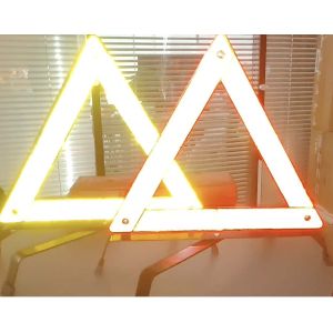 46x46x46cm 1100g Metal + PMMA Warning Triangle for Roadside Emergency and Car
