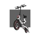 Lightweight Ladies Folding Bicycle , Compact Folding Power Assisted Bicycle