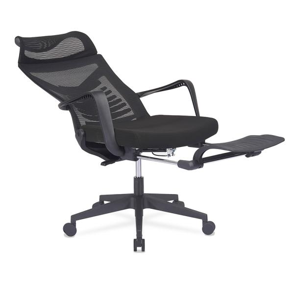 Breathable Ergonomic Mesh Office Chair With Lumbar Support Black 90MM Class 3
