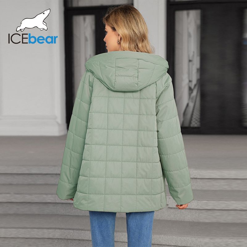 Undetachable Hood Spring / Autumn Padded Coat Basic Style For Fatty Girls No Flashy Embellishments Top Choic