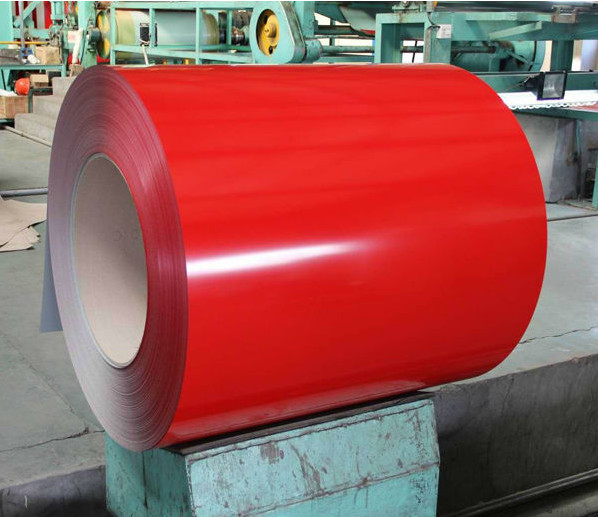 Painted 20-50um Top Coat PVDF HDP SMP RMP 40 -275g Zinc HDGI / Galvanized Color Coated Steel Coil